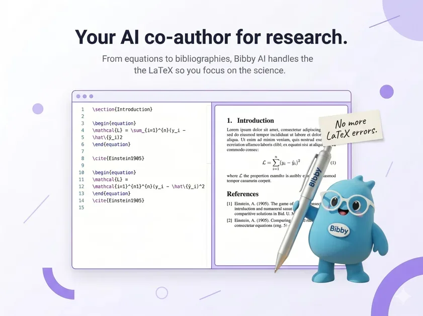 [Bibby AI ] The AI co-author for research papers
