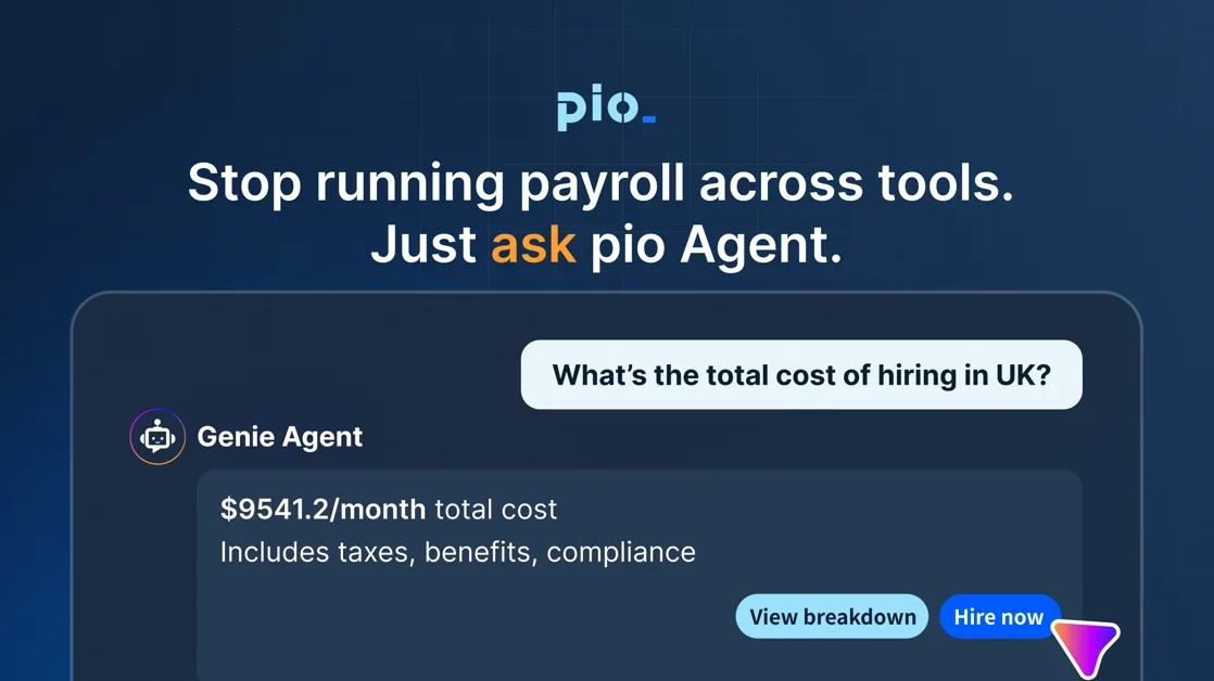 [PIO] Stop running payroll across tools. Let the agent act.