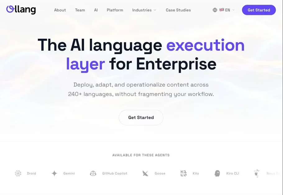 [Ollang DX] The AI Language Execution Layer for Enterprise