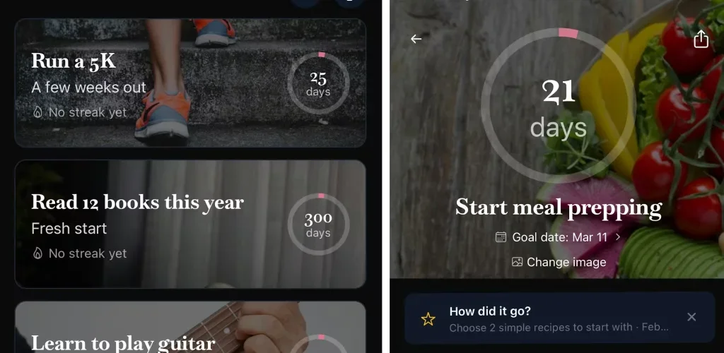 [Goals] AI turns your goal into one daily action.