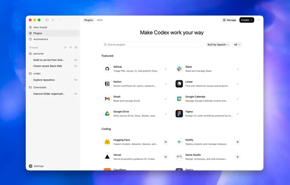 [Codex Plugins] Package Codex skills and app integrations as plugins