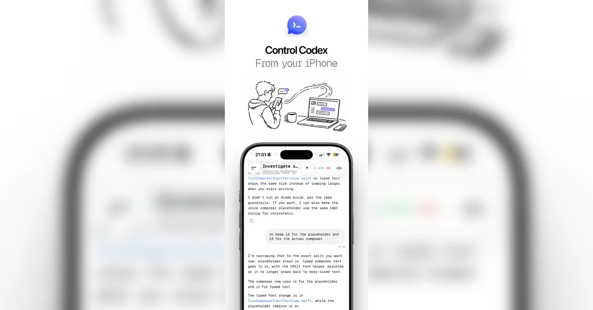 [Remodex] Control Codex on your iPhone