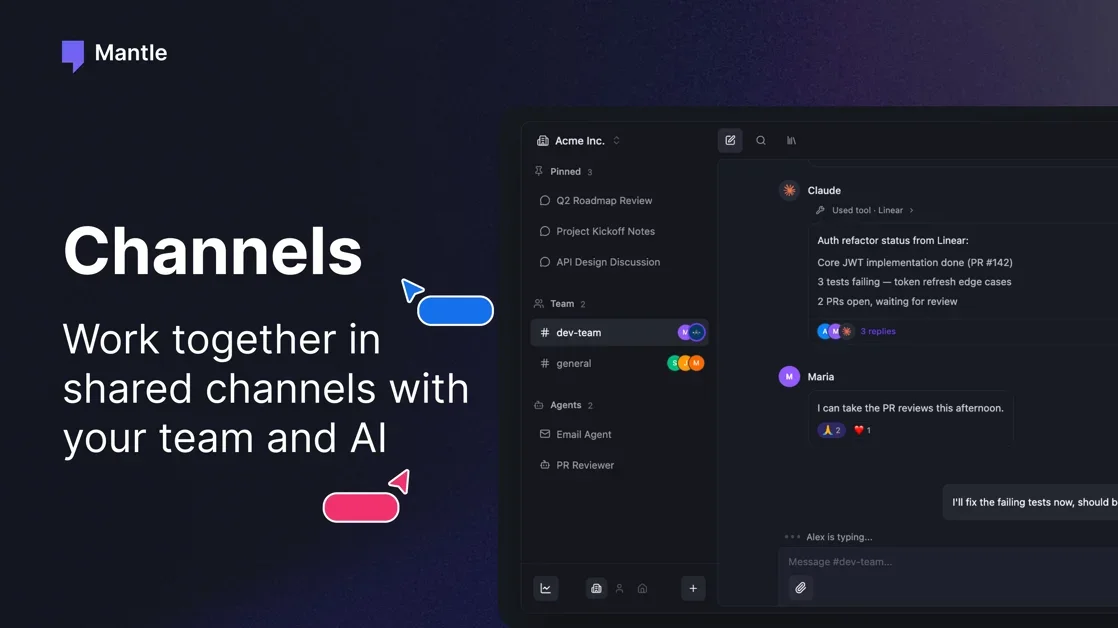 [Mantle Chat] Collaboration platform where teams work with AI together