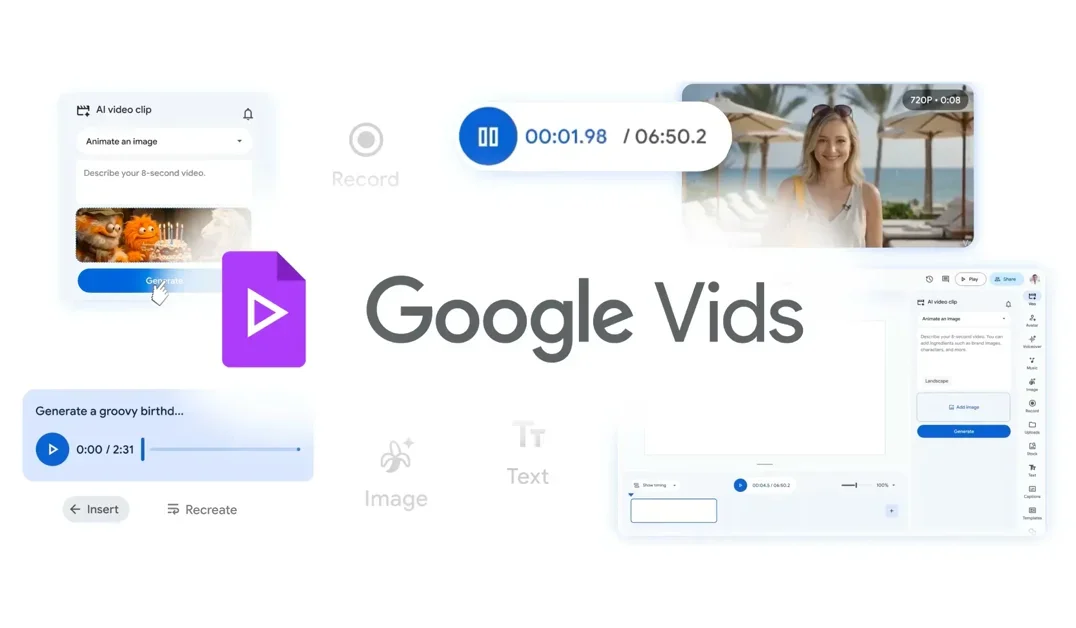 [Google Vids 2.0] Create, edit and share videos at no cost w/ new AI features