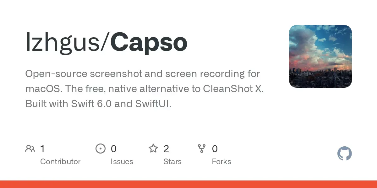 [Capso] Free open-source screenshot & screen recorder for Mac