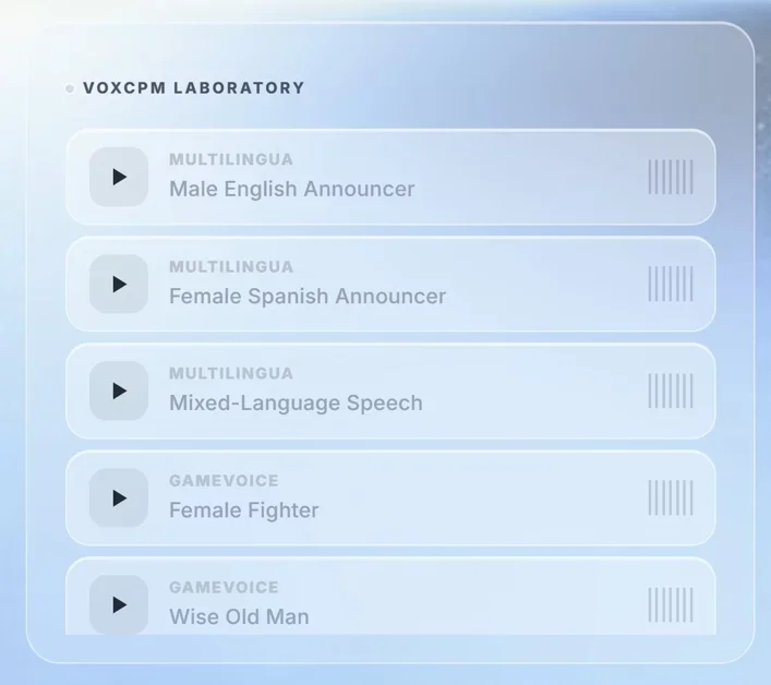 [VoxCPM2] Open-source 48kHz TTS with voice design and cloning