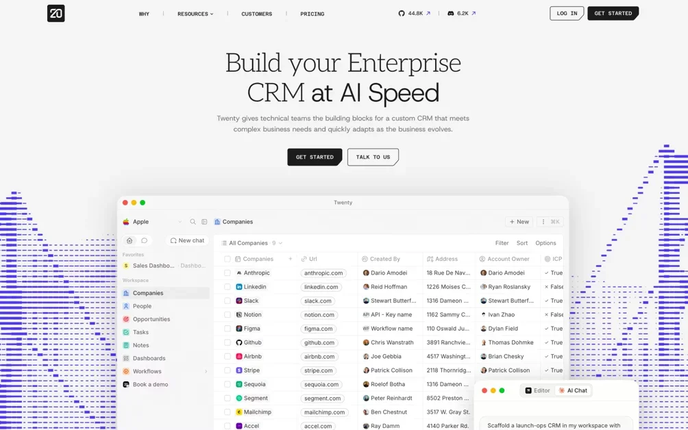 [Twenty 2.0] Build your Enterprise CRM at AI Speed