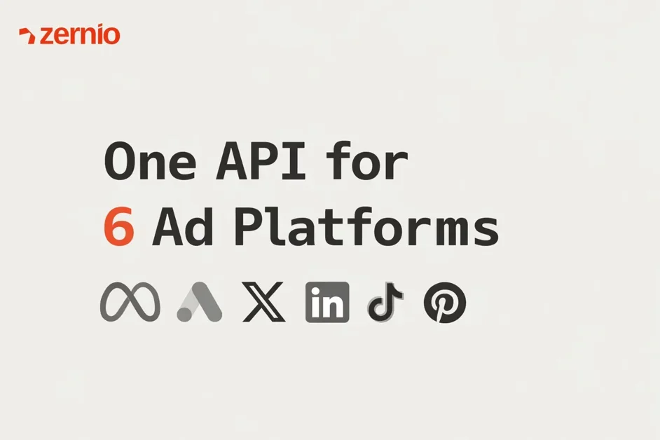 [Zernio Ads API] Create, manage & report ads on 6 platforms via one API