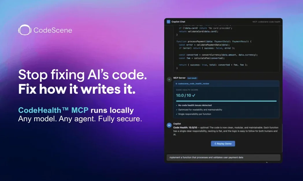 [CodeHealth MCP Server by CodeScene] Keep AI-generated code healthy and maintainable