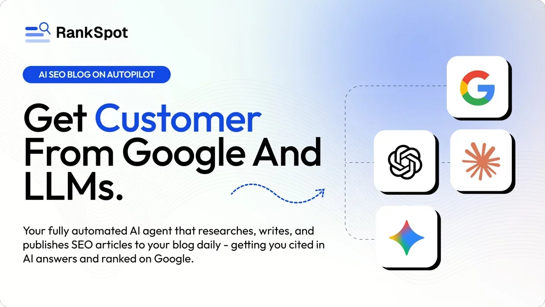 [RankSpot] AI SEO Blog driven by deep competitor intelligence