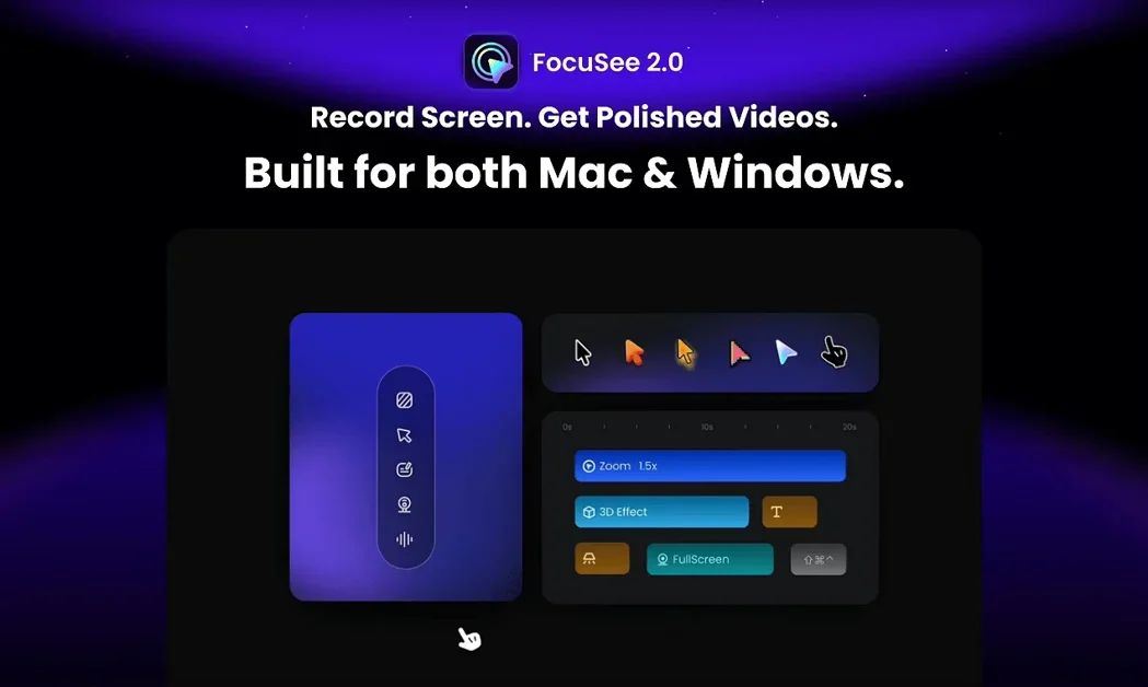 [FocuSee 2.0] Record screen to get polished demos & tutorials