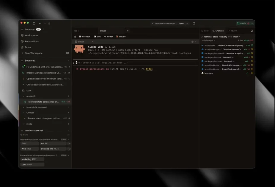 [Superset 2.0] Run 100s of coding agents on any machine from anywhere
