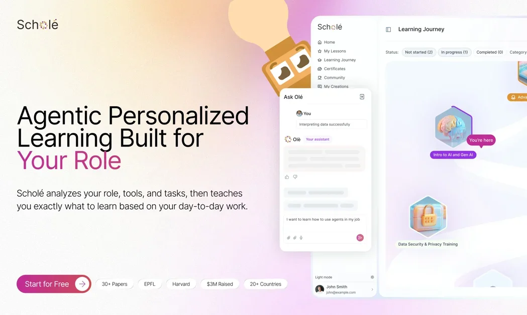 [Scholé] Turn everyday work into personalized AI learning
