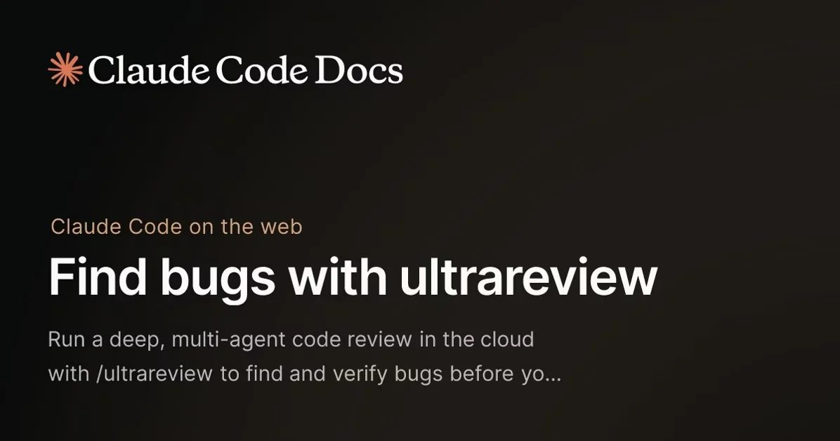 [Claude Code /ultrareview] Cloud code review using a fleet of parallel agents