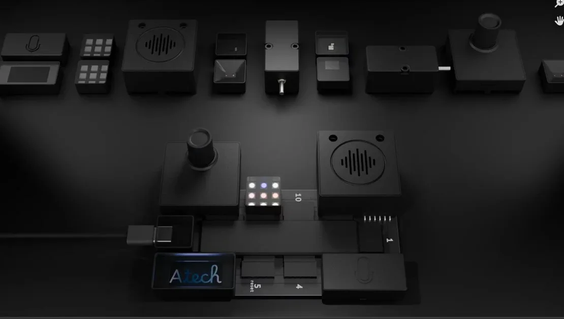 [Atech] Snap-together electronics built from a chat