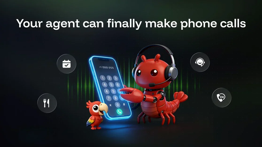 [PollyReach] Give your agent a real number and voice to make calls.