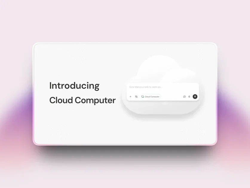 [Cloud Computer by Manus] A dedicated cloud machine for bots and software