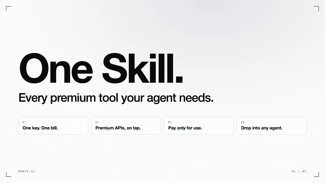 [Monid 2.0] OpenRouter for agent tools
