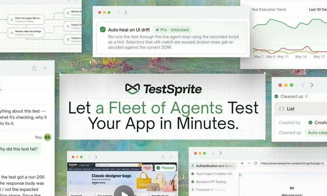 [TestSprite 3.0] Let a fleet of parallel agents test your app in minutes.