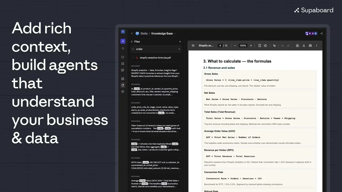 [Supaboard 3.0] AI data analysts that understand your business