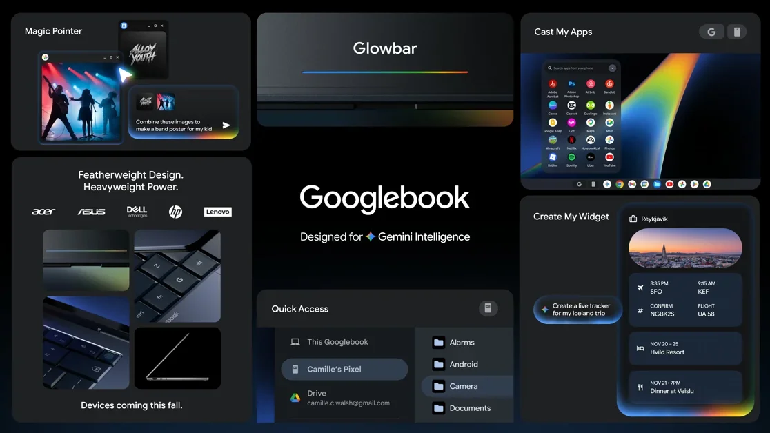 [Googlebook] A new kind of laptop designed for Gemini Intelligence