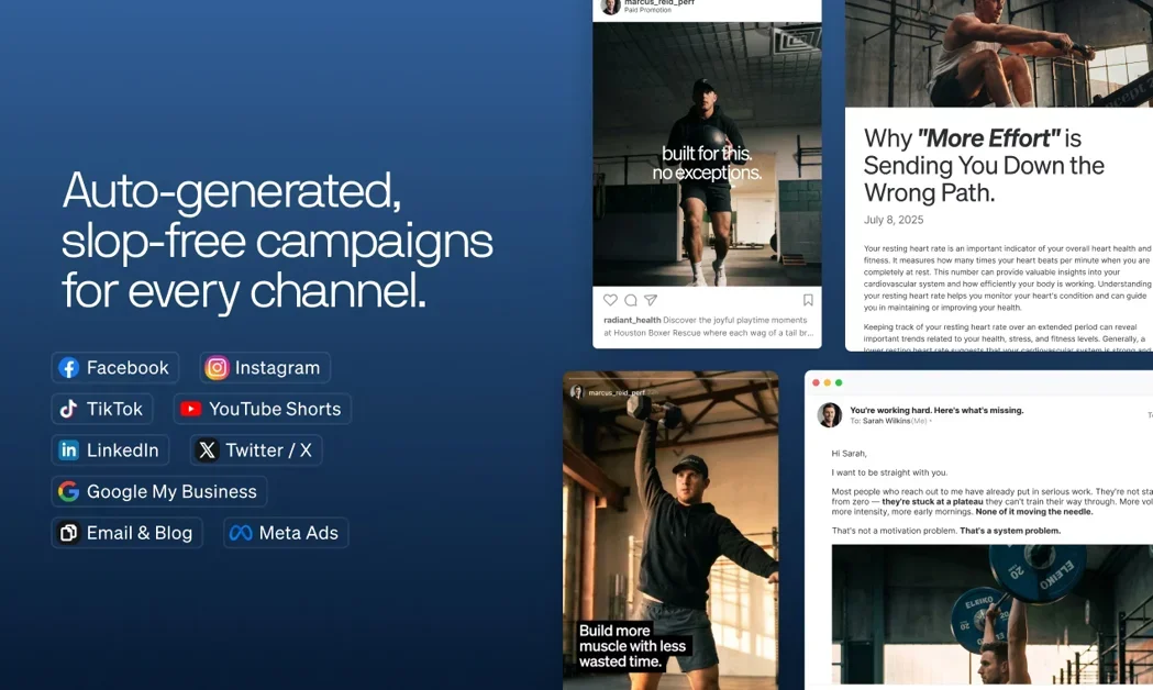 [Blaze 2.0] AI marketer for SMBs complete w/ strategy, content, and ads