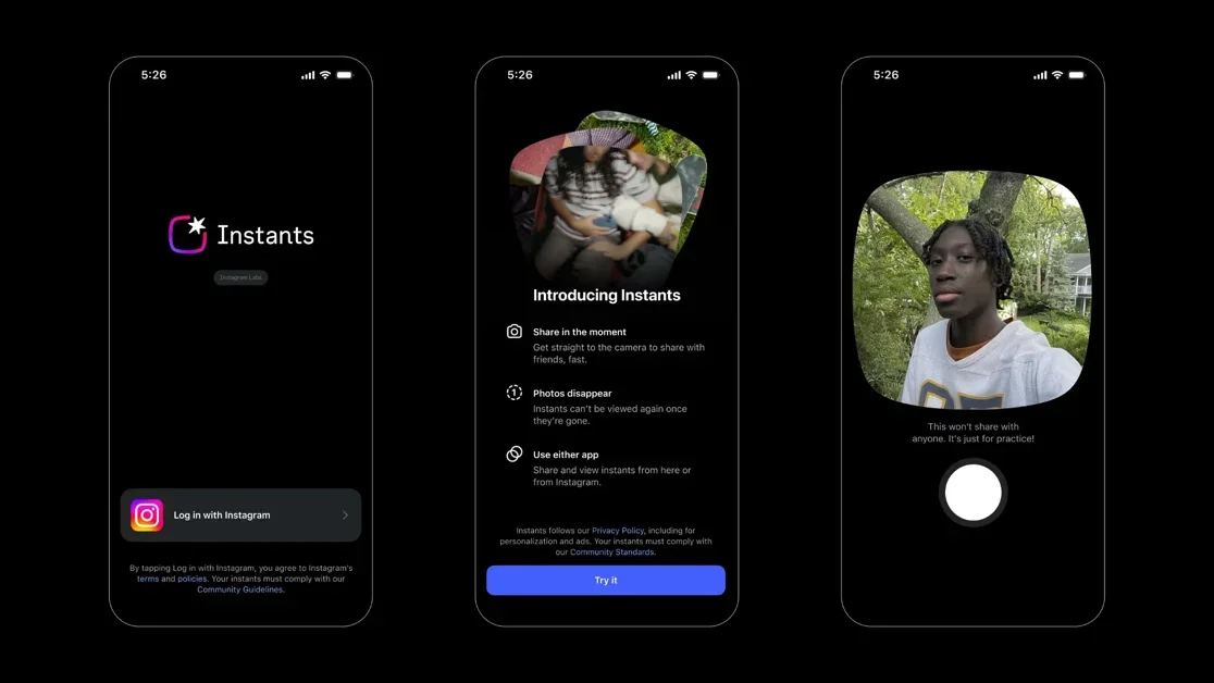 [Instants by Instagram] Send disappearing, unedited photos to Close Friends