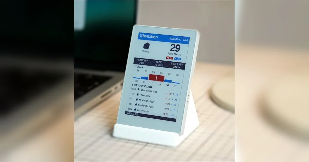[M5Stack PaperColor] 4-inch color E-ink dev board with ESP32 and audio I/O