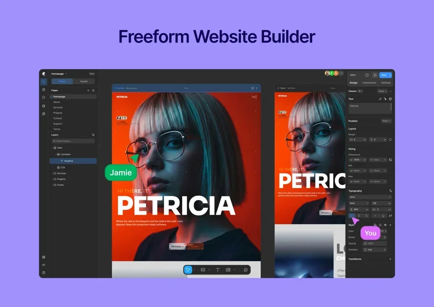 [Kirki] WordPress finally has a freeform canvas website builder.