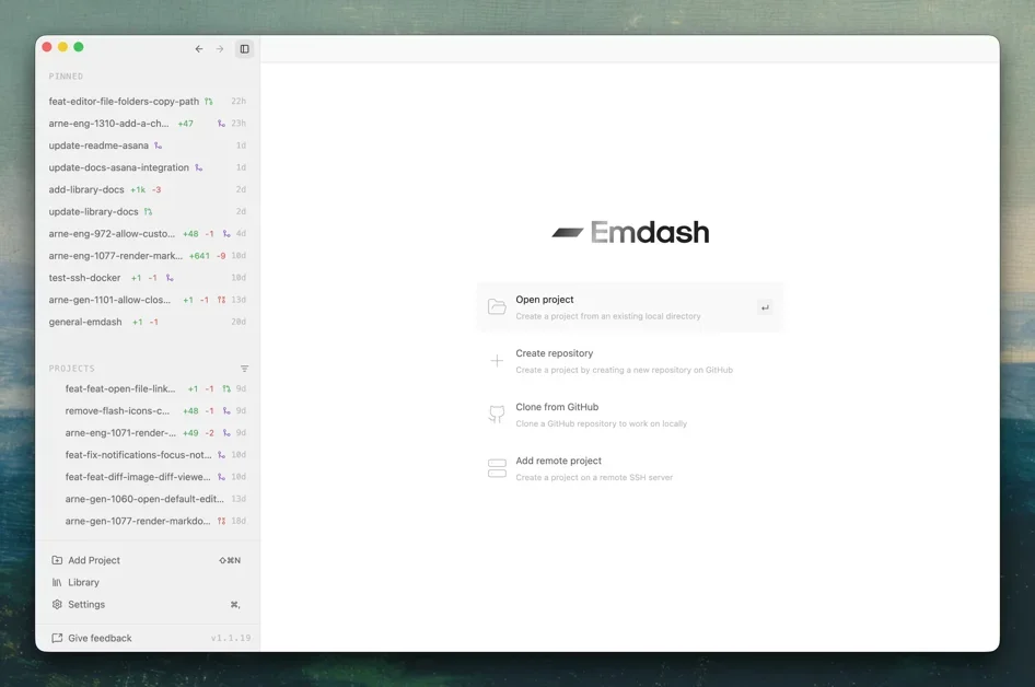 [Emdash] One app. Every coding agent. Open-source.