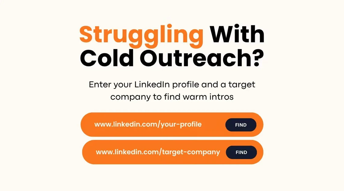 [WarmIntro] Free tool to find your warmest path into any company