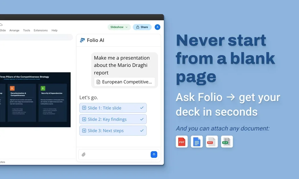 [Folio] Claude for PowerPoint on steroids