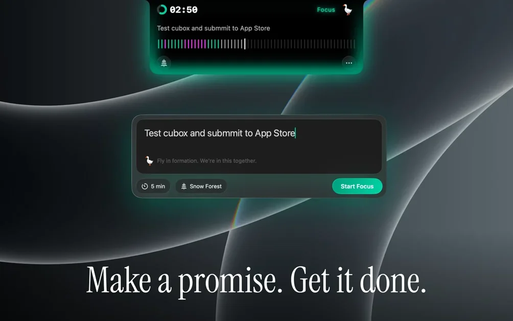 [iPromise] Bring "Body Doubling" to your Mac notch