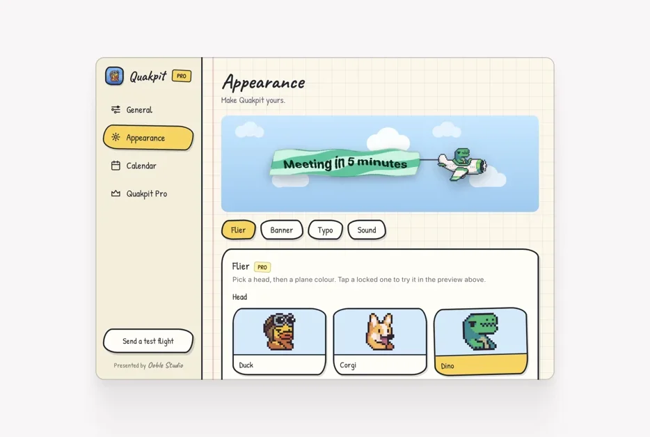 [QuakPit] Meeting reminders that actually make you smile.