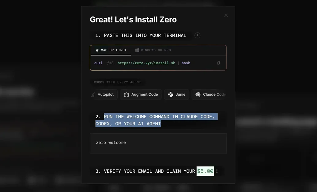 [zero.xyz] Give your AI agent access to 8k tools, APIs and services