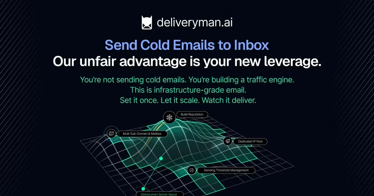 [Deliveryman.ai] Cold email infrastructure on autopilot without Gsuite