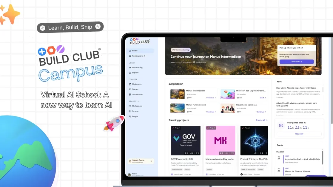 [Build Club Campus ] Virtual AI School: Upskill in AI and Become Great at it Fast