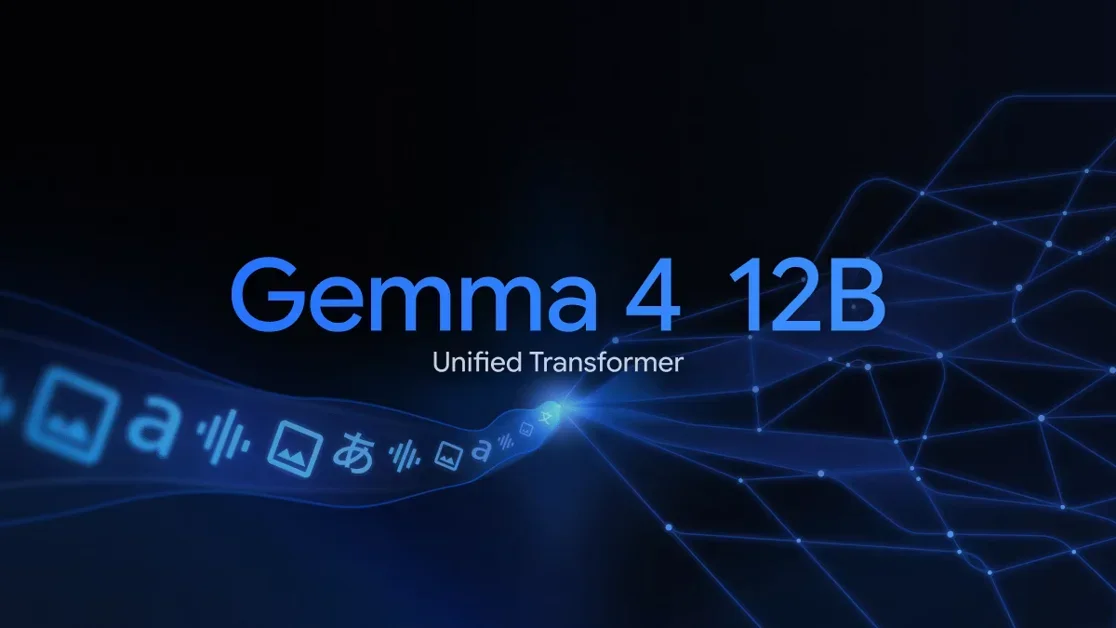 [Google Gemma 4 12B] Run multimodal AI locally with an encoder-free architecture