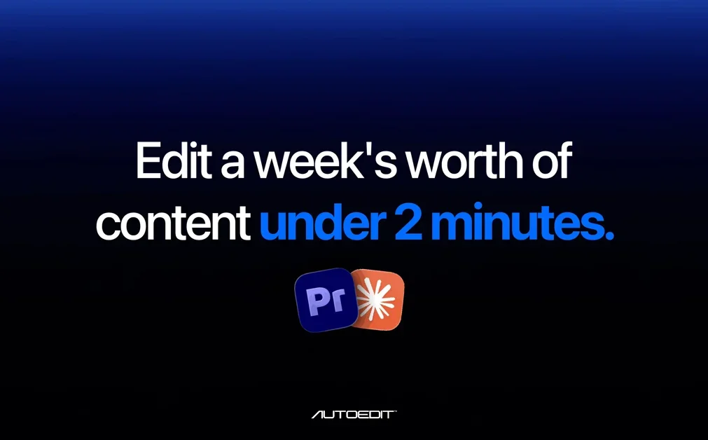 [AutoEdit] Your Claude AI Video Editor for Premiere Pro