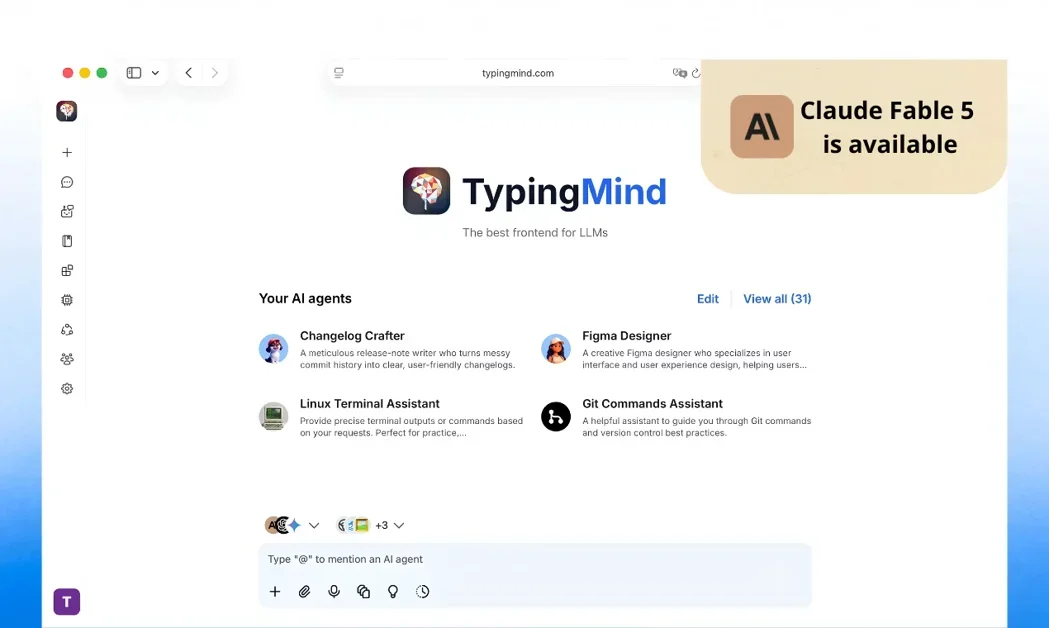 [TypingMind] Pay per use, no subscription, 18 model providers supported