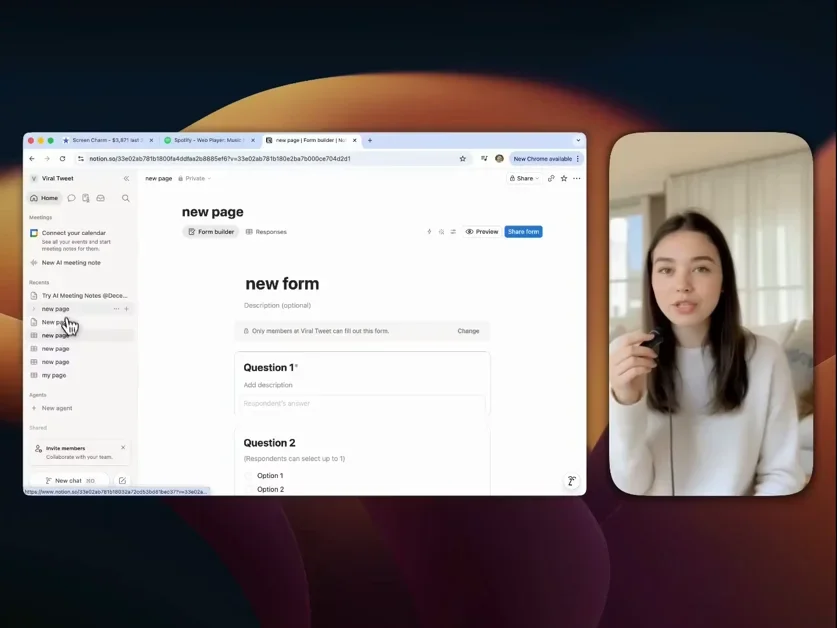 [Screen Charm] Give your screen recordings more charm