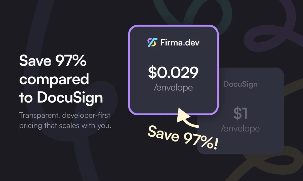 [Firma.dev] E-signatures API for your app averaging ~3¢ per envelope