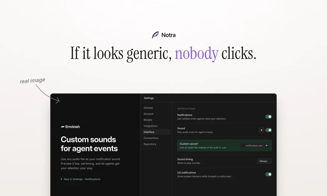 [Notra Image Generation] Turn merged PRs into on-brand marketing visuals