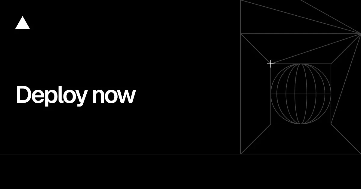 [Vercel Drop] Drop it. It's live.