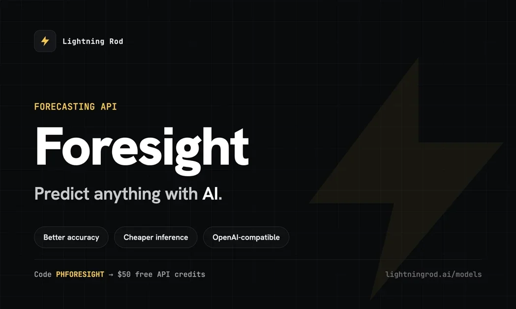 [Foresight by Lightning Rod] Predict anything with AI