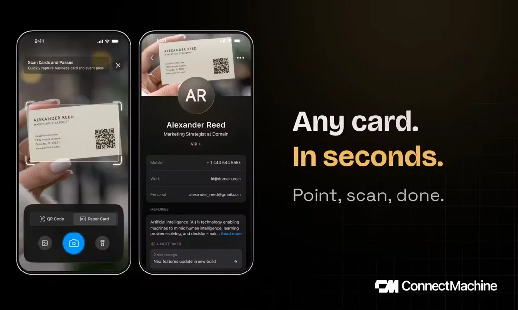 [ConnectMachine 2.0] AI digital business card that remembers everyone you meet