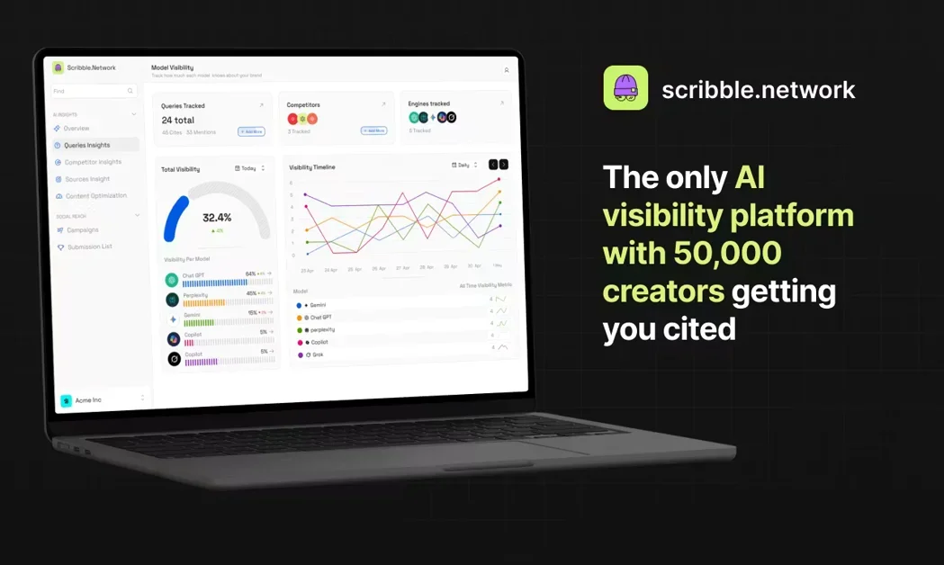 [Scribble Network] The product that makes AI recommend your brand