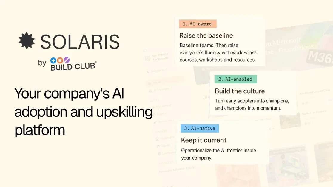 [Solaris] Your company’s AI adoption and upskilling platform