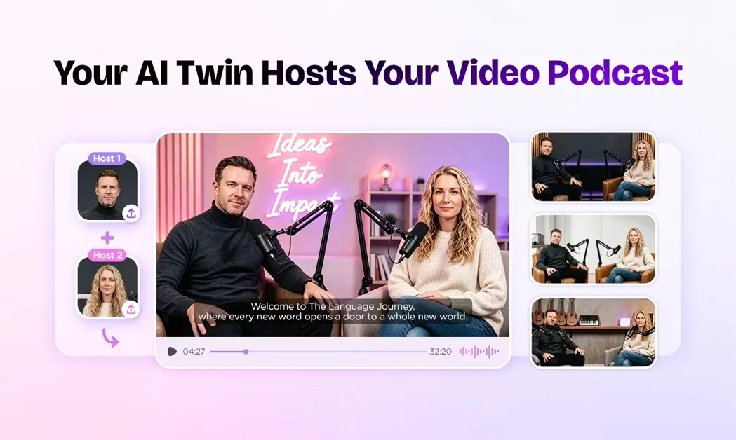 [PodcastorAI] Your AI twin hosts your video podcast