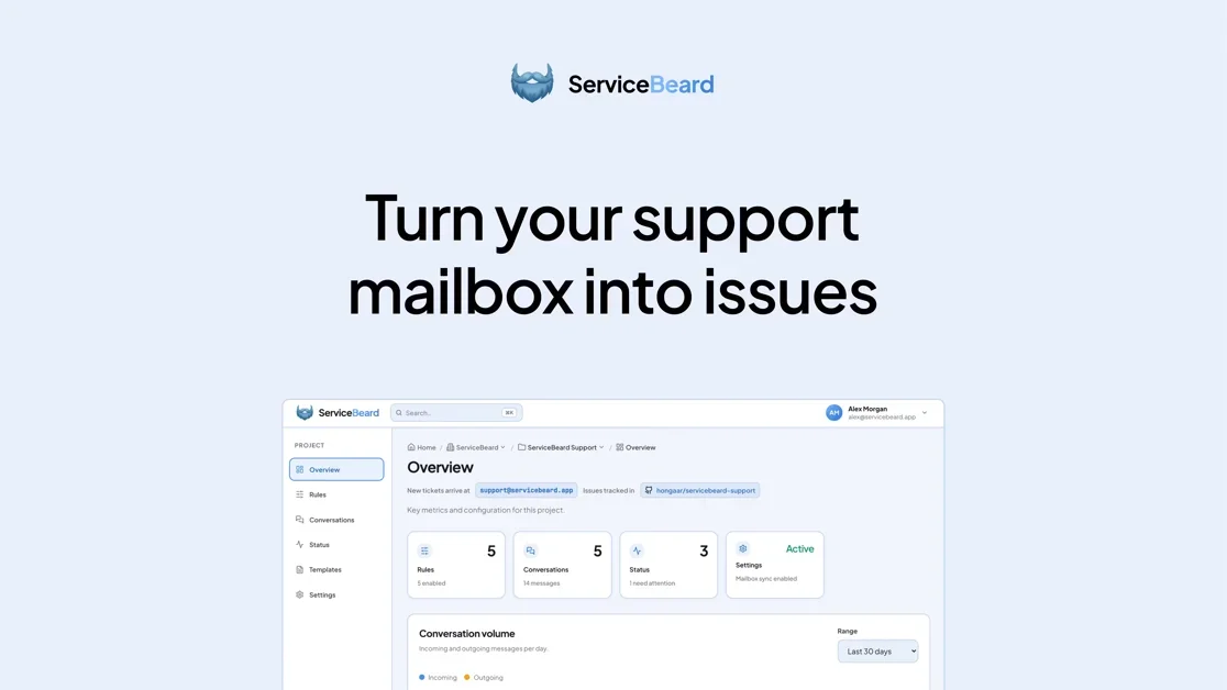 [ServiceBeard] Sync your mailbox with your issue tracker